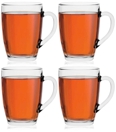 Przejdź do produktu KUBKI Szklanki z uchem TG LAVA 375ml 4szt. XXL