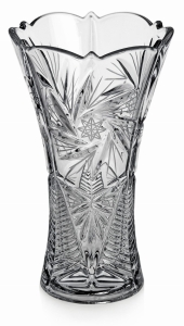 Piękny kryształowy Wazon na kwiaty JULIA Młynek 25cm