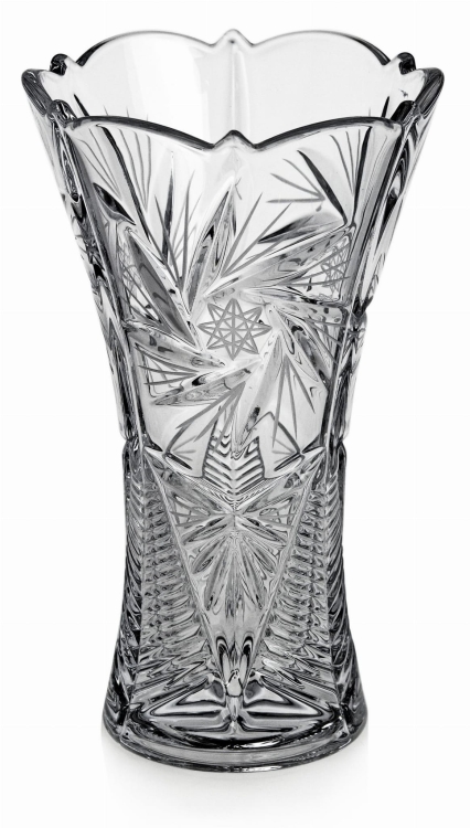 Piękny kryształowy Wazon na kwiaty JULIA Młynek 25cm