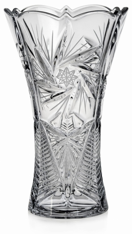 Piękny kryształowy Wazon na kwiaty JULIA Młynek 25cm