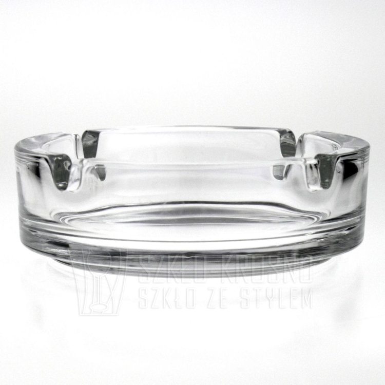 Szklana popielnica / popielniczka bezbarwna 10,7cm HS Jasło
