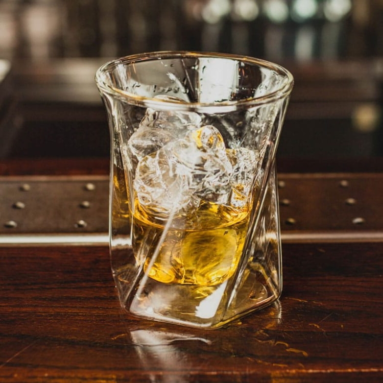 Oryginalna szklanka do Whisky z podwójną ścianką 300ml