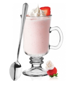 Komplet szklanek do kawy, latte IRISH 200 ml + łyżeczki