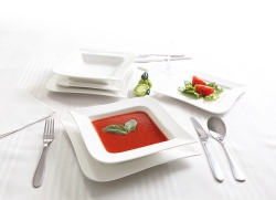 Komplet obiadowy Fala 18-elementowy AMBITION