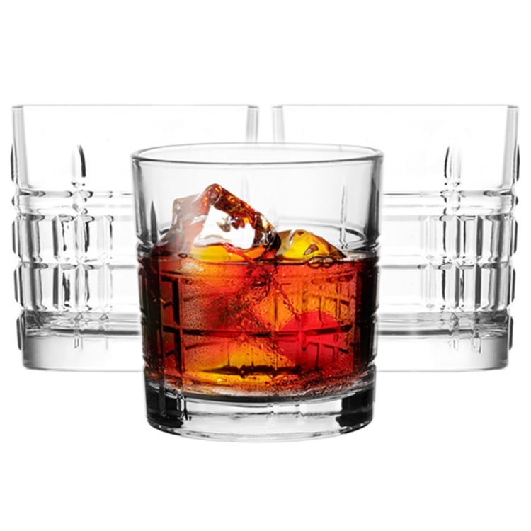 Szklanki do whisky szlif DESIGN 280ml 6szt