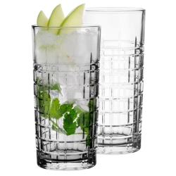 Szklanki long drink szlif DESIGN 320ml 6szt