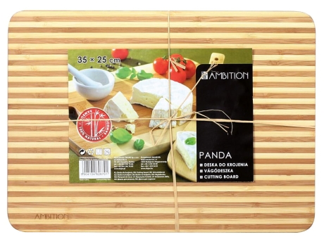 Przejdź do produktu Bambusowa deska do krojenia AMBITION Panda 35x25cm