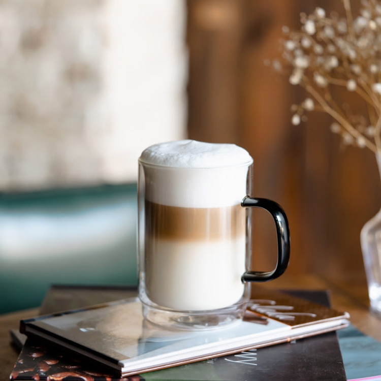 Kubki termiczne do kawy herbaty Vialli Design CARBON 350ml 2szt