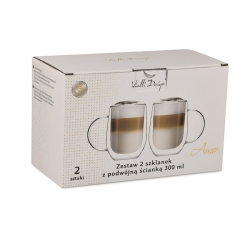 Kubki termiczne do kawy herbaty Vialli Design AMO 300ml 2szt