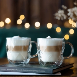 Kubki termiczne do kawy herbaty Vialli Design GEO 330ml 2szt