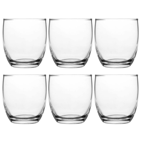 Przejdź do produktu Niskie szklanki do wody soku whisky drinków 220ml 6szt