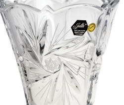 Piękny kryształowy Wazon na kwiaty JULIA Młynek 25cm