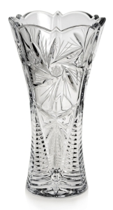 Piękny kryształowy Wazon na kwiaty JULIA Młynek 30cm