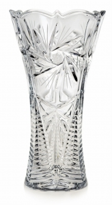 Piękny kryształowy Wazon na kwiaty JULIA Młynek 30cm