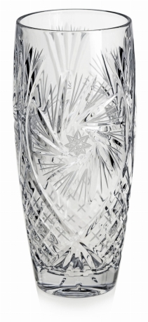 Przejdź do produktu Piękny kryształowy Wazon na kwiaty JULIA Młynek 25,5cm 