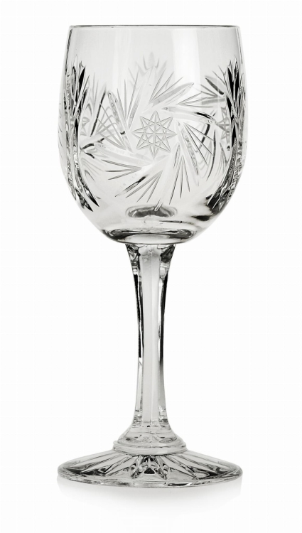 Piękne kryształowe kieliszki do wina JULIA Młynek 170ml 6szt
