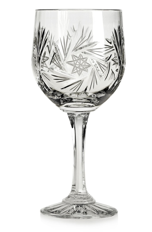 Piękne kryształowe kieliszki do wina JULIA Młynek 240ml 6szt
