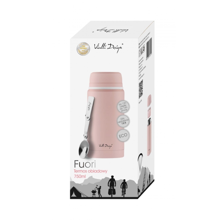 Vialli Design Termos obiadowy 750ml FUORI różowy