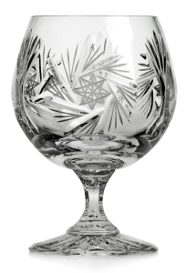 Piękne kryształowe kieliszki do koniaku JULIA Młynek 250ml 6szt