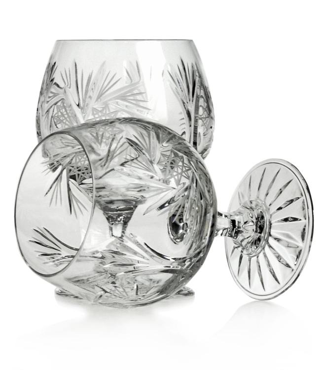 Piękne kryształowe kieliszki do koniaku JULIA Młynek 250ml 6szt