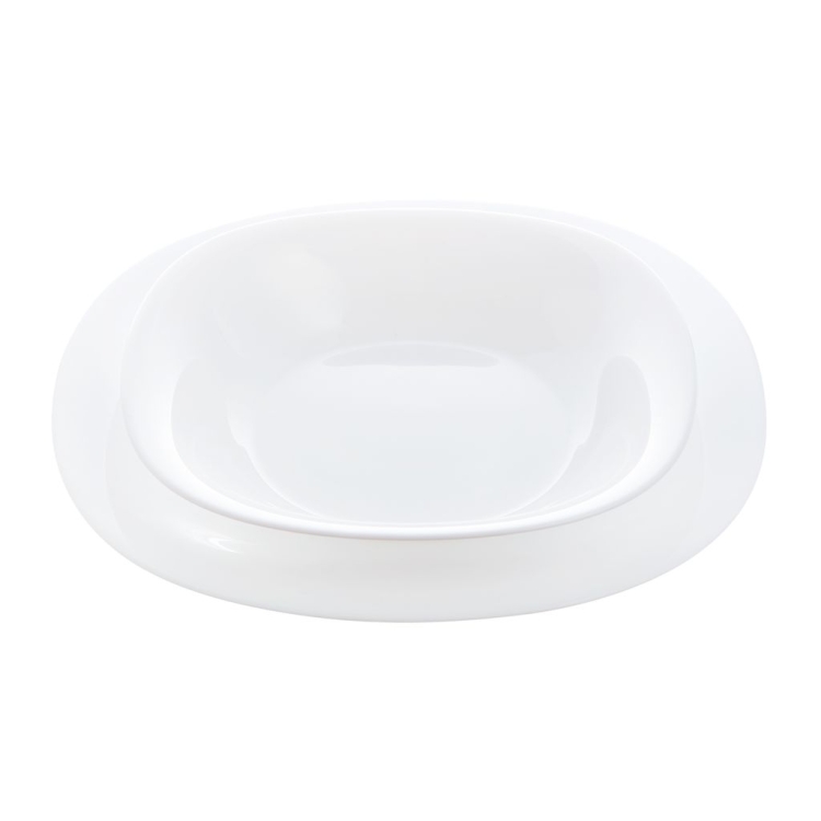 Komplet obiadowy Carine Luminarc biało-szary