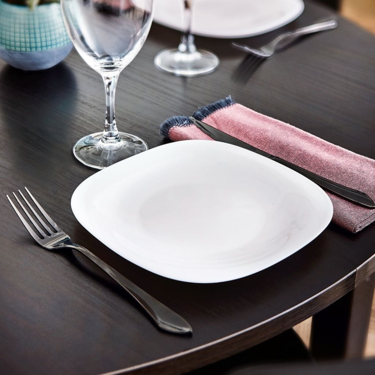 Komplet obiadowy Carine Luminarc biało-szary