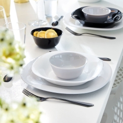 Komplet obiadowy Carine Luminarc biało-szary