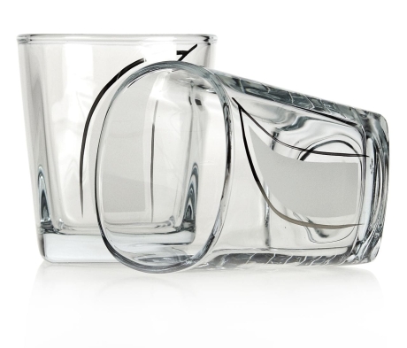 Przejdź do produktu Kwadratowe szklanki do whisky 300ml SATYNOWA ŁEZKA