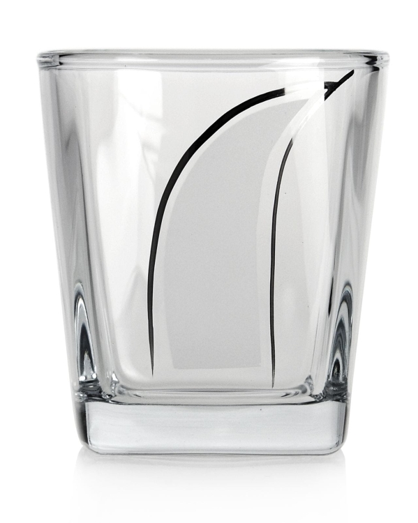 Kwadratowe szklanki do whisky 300ml SATYNOWA ŁEZKA