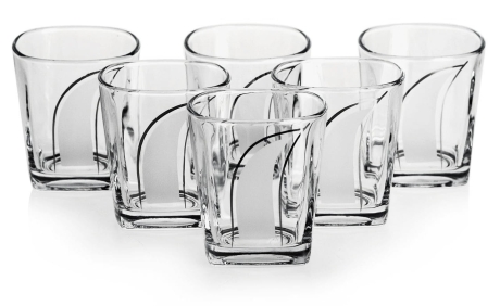 Przejdź do produktu Kwadratowe szklanki do whisky 300ml SATYNOWA ŁEZKA