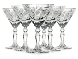 Kryształowe kieliszki do likieru JULIA Młynek 30ml 6szt