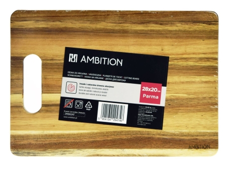 Przejdź do produktu Deska do krojenia z otworem AMBITION PARMA 28x20cm  