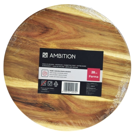 Przejdź do produktu Deska do krojenia okrągła AMBITION PARMA 28cm