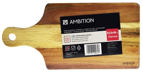 Przejdź do produktu Deska do krojenia z uchwytem AMBITION PARMA 32,5x16cm 