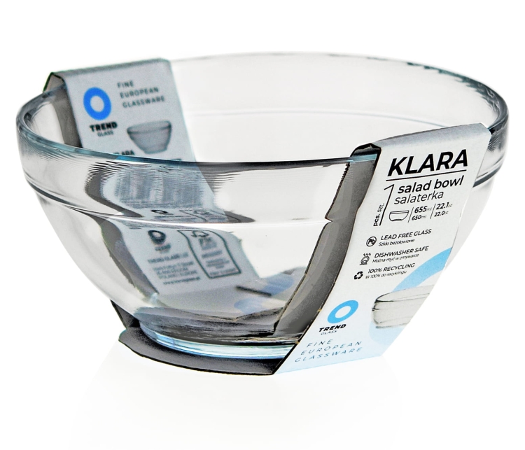 Mała szklana salaterka KLARA 14cm TrendGlass