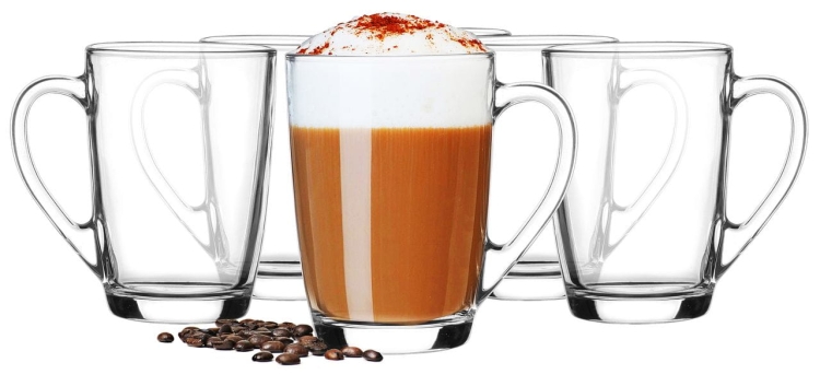 Szklanki do kawy latte herbaty Ala 300ml 18szt