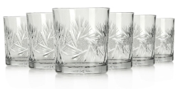 Kryształowe szklanki do whisky JULIA Młynek 320ml 6szt