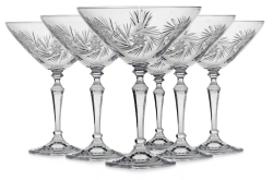 Piękne kryształowe kieliszki do martini JULIA Młynek 175ml 6szt