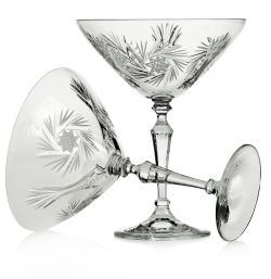 Piękne kryształowe kieliszki do martini JULIA Młynek 175ml 6szt