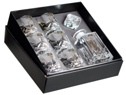 Kryształowy zestaw do whisky Bohemia Prestige CLASSICO 6+1