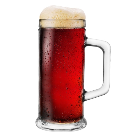 Przejdź do produktu Duży, solidny kufel do piwa z rączką "PURE" 500ml 1szt