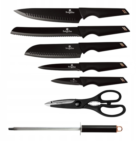 Przejdź do produktu Komplet noży ze stojakiem Berlinger Haus  Black Rose BH-2692