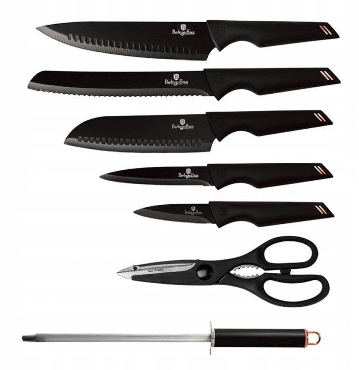 Komplet noży ze stojakiem Berlinger Haus Black Rose BH-2692