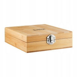 AMBITION Bolero akcesoria do wina korkociąg korek 4el. w bambusowym etui