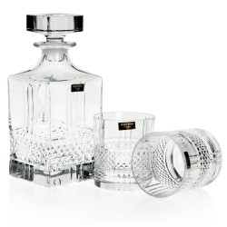 Kryształowy zestaw do whisky Bohemia Elegante 6+1