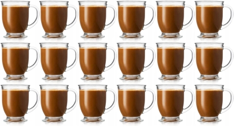 Przejdź do produktu Szklanki do kawy herbaty XXL Kubas 400ml 18 sztuk 