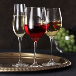 Komplet zestaw kieliszki do wina szampana KROSNO Harmony 18el