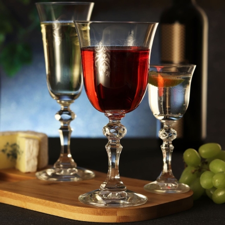 Przejdź do produktu Kieliszki do wina czerwonego KROSNO Prestige KRISTA-DECO 250ml