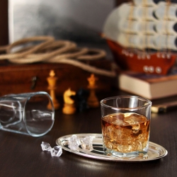 Kwadratowe szklanki do whisky Trend Glass 300ml 6szt