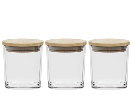 Przejdź do produktu Pojemniki szklane na przyprawy Spice Jars ECO 200ml - 3 sztuki